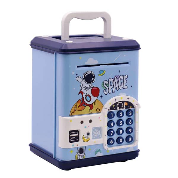 Alcancía Space con números, Luz y sonidos